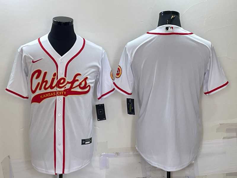 Men's Kansas City Chiefs Blank White With Patch Cool Base Stitched Baseball Jersey,We sell and wholesale Men's Kansas City Chiefs Blank White With Patch Cool Base Stitched Baseball Jersey on line form chian!